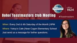 Bohol Toastmasters Club Meeting