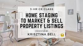 3HR  CE Class - Home Staging to Market & Sell Property Listings