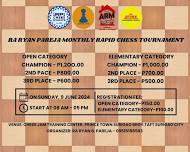 RA RYAN PAREJA MONTHLY RAPID CHESS TOURNAMENT