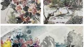 New Oriental Brush Painting: Creative Ink Landscapes and Flowers