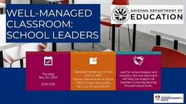 The Well-Managed Classroom for School Leaders