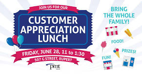 PMT Customer Appreciation Lunch