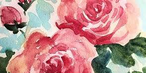 Wine and Watercolour - Roses