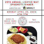 25th ANNUAL LIGHTED WAY SPAGHETTI DINNER HOSTED BY UPTOWN GRILL