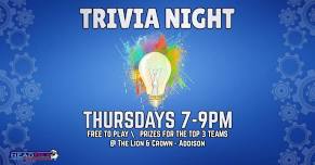 Trivia night at The Lion & Crown - Addison