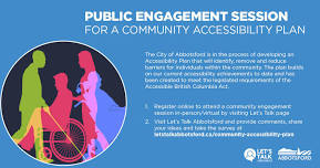 Community Accessibility Plan Engagement Session (In-Person)