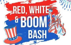 Red white boom shopping bash