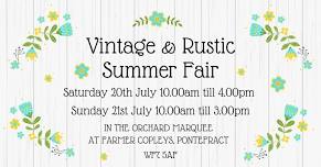 Vintage & Rustic Summer Fair at Farmer Copleys, Pontefract WF7 5AF Day 2, 21st July