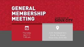 April General Membership Meeting