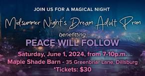 Adult Prom to Benefit Peace Will Follow