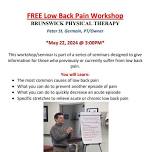 Low Back Pain Workshop