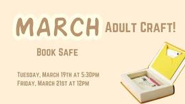 March Adult Craft: Book Safes!