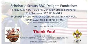 Schoharie Scouts BBQ Dinner Fundraiser