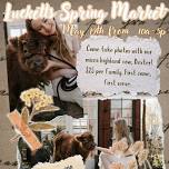 Lucketts Spring Market with Micro Baby Highland Cow Photos & Cuddles