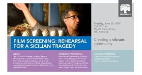 Film Screening: Rehearsal for a Sicilian Tragedy