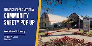 Crime Stoppers Victoria: Community safety pop up