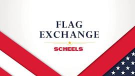 IOWA CITY SCHEELS - Flag Exchange with American Legion of Iowa