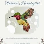 Botanical Hummingbird: Pressed Flower Class