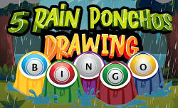 Rain Ponchos Drawing Bingo