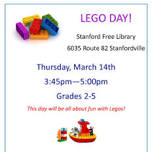 Lego Day at the Stanford Free Library