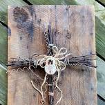 Barbed Wire Cross with Whitney