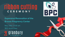 Ribbon Cutting - Brazos Pregnancy Center Expansion/Renovation!