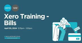 INVERCARGILL EVENT: Xero Training, Bills