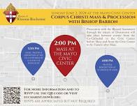 June 2 Corpus Christi Mass & Procession Downtown Rochester with Bishop Barron