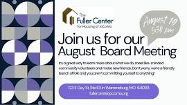 Fuller Center's August Board Meeting