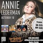 Comedian Annie Lederman Live in Naples, Florida!