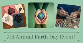 7th Annual Earth Day Event, Make a FREE Patch for Your Clothes, Fix Your Jewelry and Learn about Dye