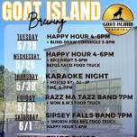 Events / Tuesday May 28th - Sunday June 2nd at Goat Island Brewing 