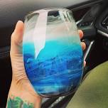 5/27 1pm Resin ocean waves wine glass class