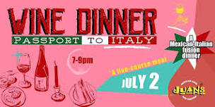 Passport to Italy: Wine Dinner at Juan's Gloucester