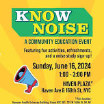 WaHi-Inwood Task Force on Noise: “Know Noise”