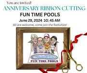 Fun Time Pools Anniversary Ribbon Cutting Event