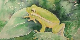 Green Frog on Green Leaves | Cheryl Bielli, instructor