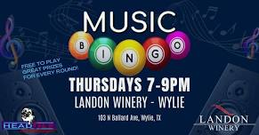 Music Bingo at Landon Winery – Wylie