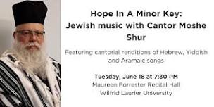 Hope in a Minor Key:  Jewish music with Cantor Moshe Shur