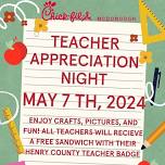 Teacher Appreciation/Family Night