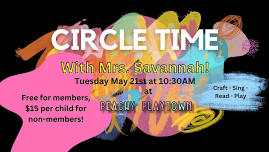 Circle Time with Mrs. Savannah ay Peachy Playtown!