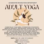 Summer Adult Yoga - Wednesdays  (Register by 3:00 p.m. 5/29/24)