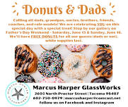 Dads and Donuts at Marcus Harper GlassWorks