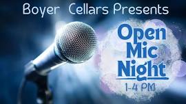 Open Mic Night @ BOYER CELLARS