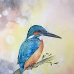 Watercolour Kingfisher Art Class