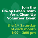 Monthly Green Team Co-op Clean-Up!