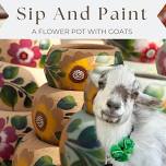 Sip and Paint A Pot With Goats