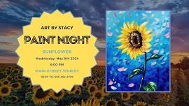 Sunflower Wine and Paint Night