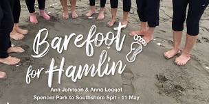 Barefoot for Hamlin: Ann Johnson & Anna Leggat - Spencer Park to Southshore Spit - 11 May