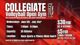 Collegiate Volleyball Open Gyms